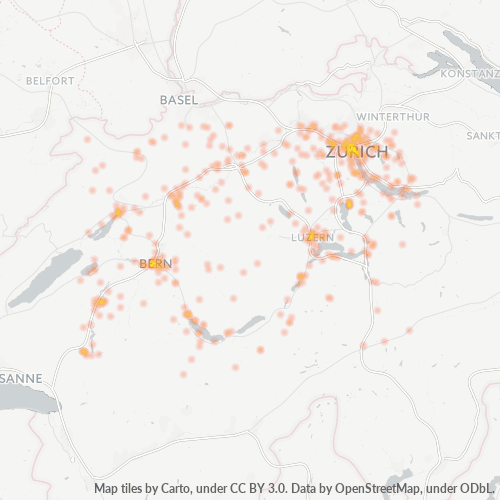 Dami ng Negosyo sa Postal Code 6722 - Corzoneso, Cantone Ticino