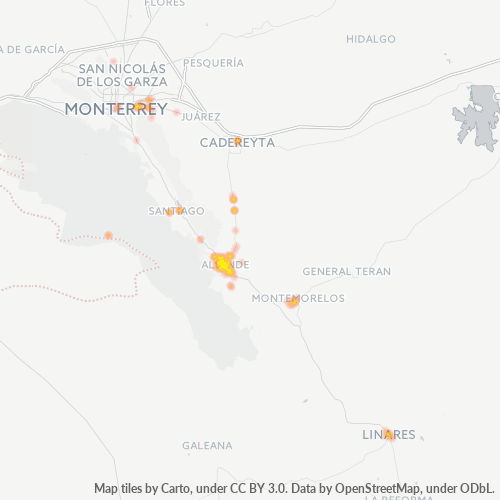 Dami ng Negosyo sa Postal Code 67350 - Allende, Nuevo León