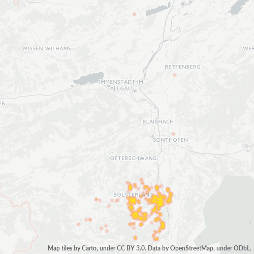 Dami ng Negosyo sa Postal Code 87538 - Obermaiselstein, Baviera