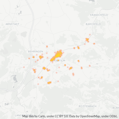 Business Concentration in Postal Code 99326 - Thuringia