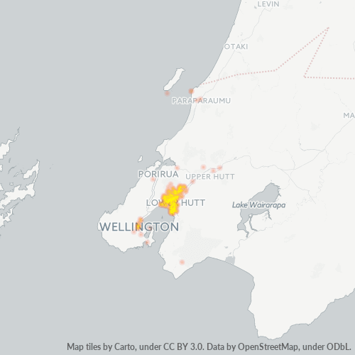 Concentració d'empreses a Codi Postal 5010 - Avalon, Regió de Wellington