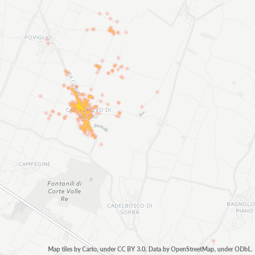 Dami ng Negosyo sa Postal Code 42024 - Italya