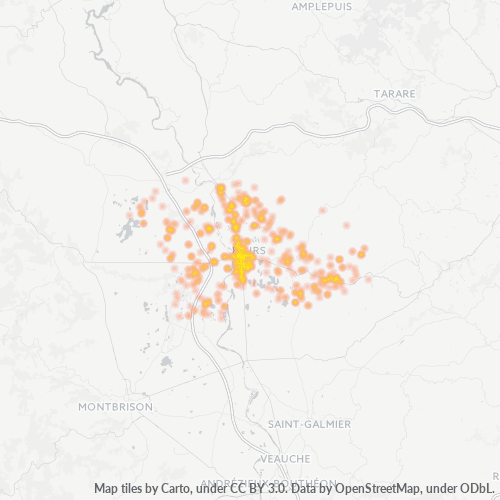 Dami ng Negosyo sa Postal Code 42110 - Cleppé, Rhône-Alpes