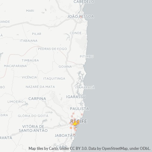 Dami ng Negosyo sa Postal Code 50770-000 - Recife, Pernambuco