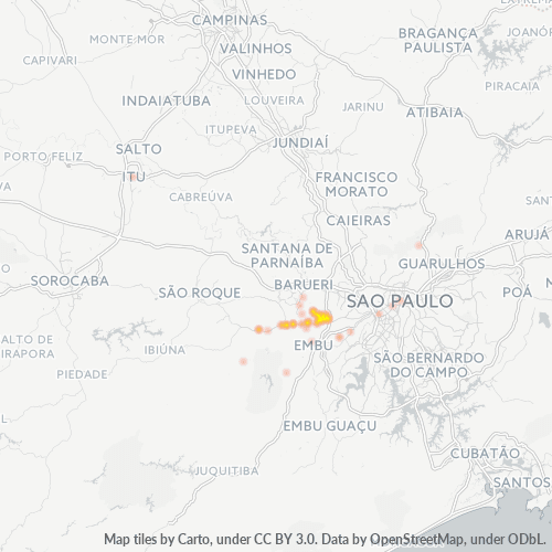 Dami ng Negosyo sa Postal Code 06709-000 - Cotia, São Paulo