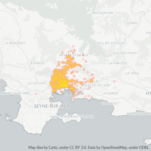 Dami ng Negosyo sa Postal Code 83200 - Toulon, Provence-Alpes-Côte d'Azur