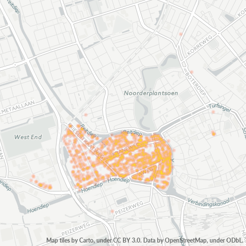Dami ng Negosyo sa Postal Code 9718 - Groningen, Provincie Groningen