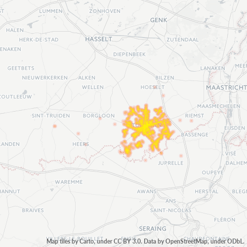 Bedrijfsconcentratie in Postcode 3700 - Vreren, Vlaanderen