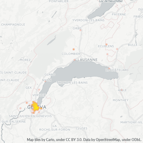 Dami ng Negosyo sa Postal Code 1211 - Geneva, Genève