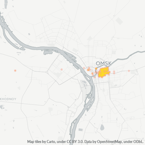 Dami ng Negosyo sa Postal Code 644070 - Omsk, Omsk Oblast