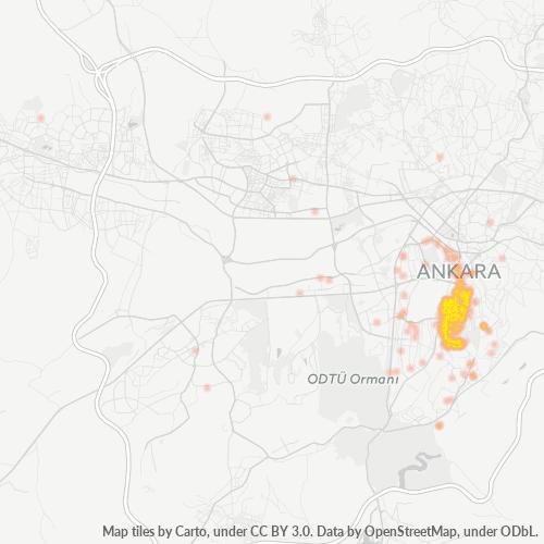 Dami ng Negosyo sa Postal Code 06540 - Çankaya, Lalawigan ng Ankara