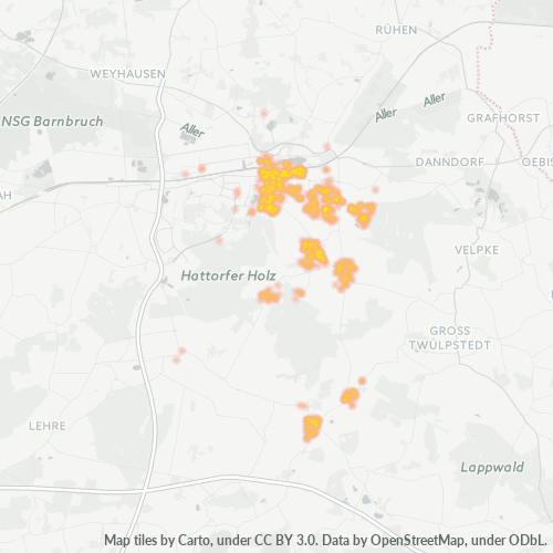 Business Concentration in Postal Code 38446 - Wolfsburg, Lower Saxony