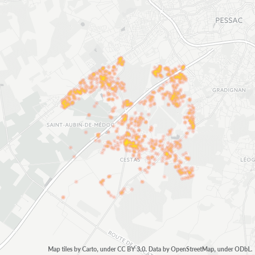 Dami ng Negosyo sa Postal Code 33610 - Canéjan, Aquitania