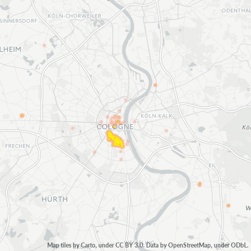 Business Concentration in Postal Code 50677 - Cologne, North Rhine-Westphalia