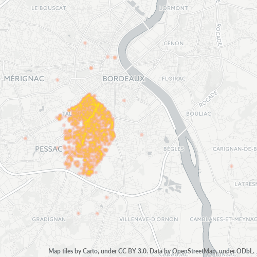 Dami ng Negosyo sa Postal Code 33400 - Talence, Aquitania