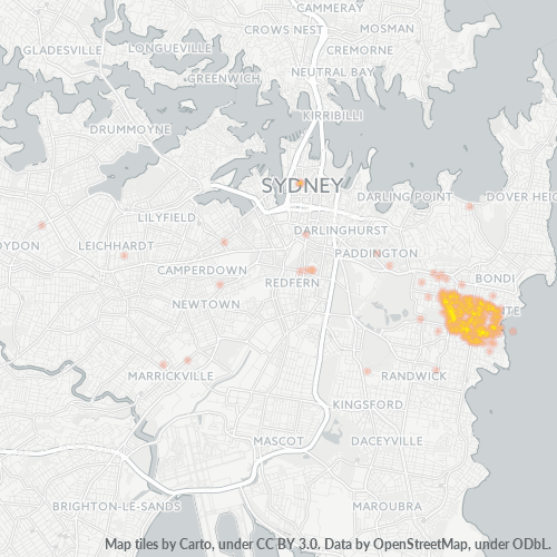 Dami ng Negosyo sa Postal Code 2024 - Bronte, New South Wales
