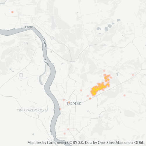 Dami ng Negosyo sa Postal Code 634063 - Tomsk, Tomsk Oblast