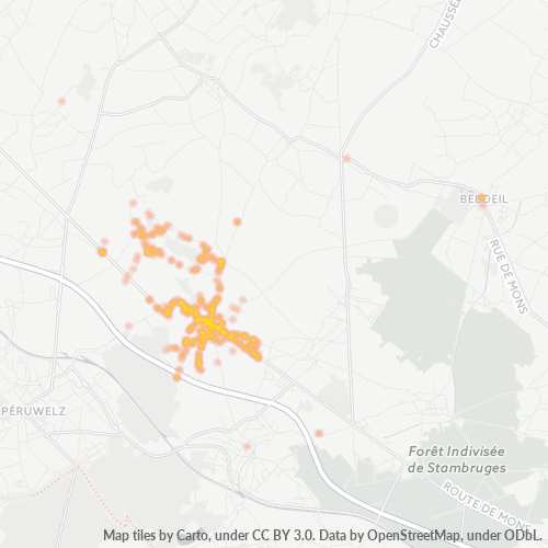 Bedrijfsconcentratie in Postcode 7971 - België