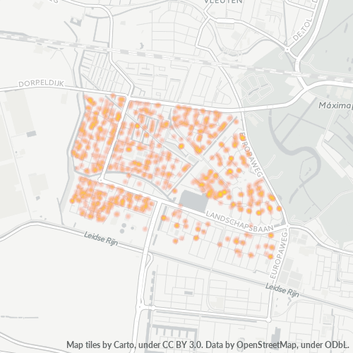 Dami ng Negosyo sa Postal Code 3452 - Vleuten, Provincie Utrecht