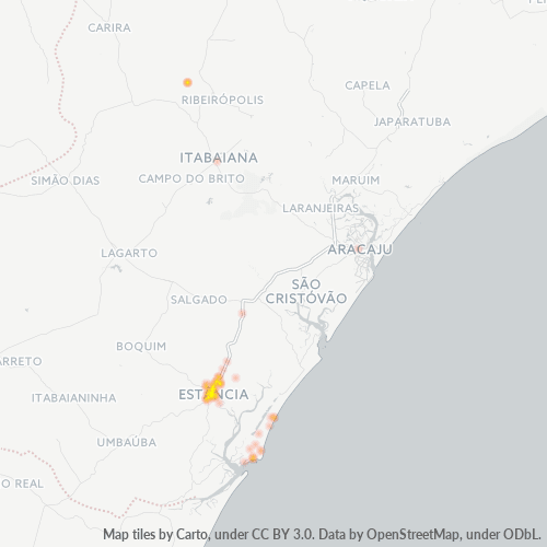 Dami ng Negosyo sa Postal Code 49200-000 - Estância, Sergipe