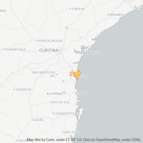 Dami ng Negosyo sa Postal Code 89240-000 - Joinville, Santa Catarina