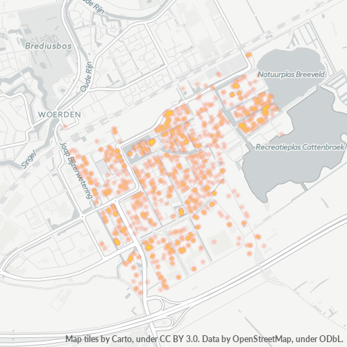 Dami ng Negosyo sa Postal Code 3446 - Woerden, Provincie Utrecht