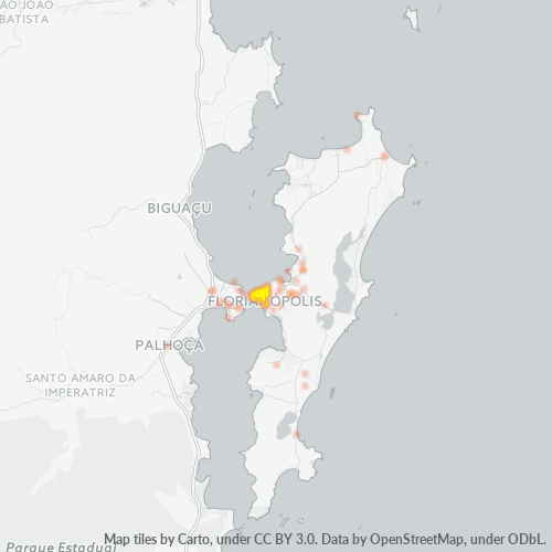 Concentració d'empreses a Codi Postal 88015-000 - Florianópolis, Estat de Santa Catarina