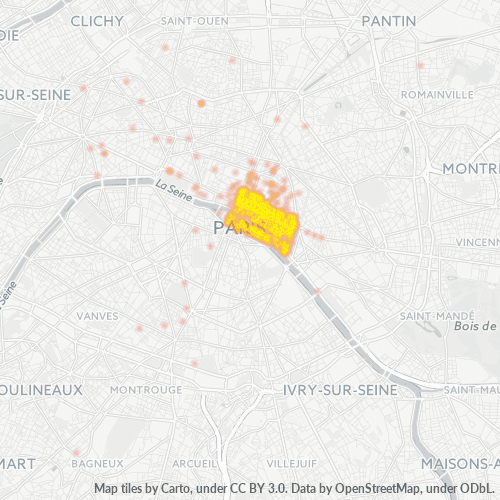 Concentració d'empreses a Codi Postal 75004 - París, Illa de França