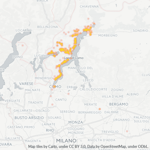 Dami ng Negosyo sa Postal Code 22010 - Cusino, Lombardy