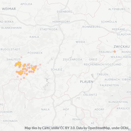 Dami ng Negosyo sa Postal Code 07338 - Drognitz, Thuringia