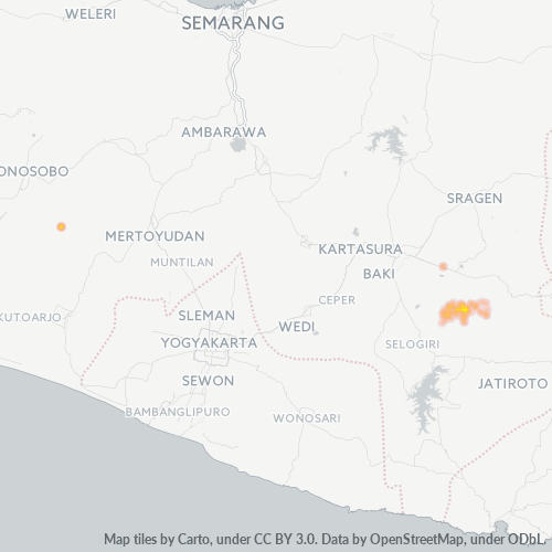 Business Concentration in Postal Code 57783 - Central Java