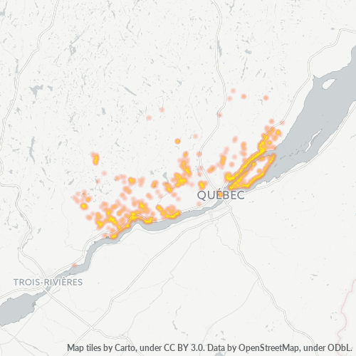 Business Concentration in Postal Code G0A - Quebec