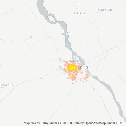 Dami ng Negosyo sa Postal Code 208012 - Kanpur, Uttar Pradesh