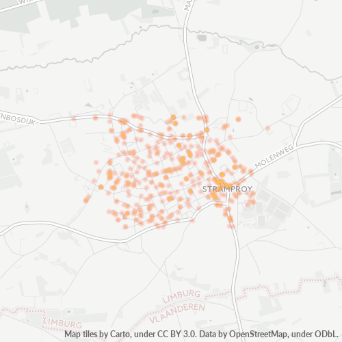 Dami ng Negosyo sa Postal Code 6039 - Stramproy, Provincie Limburg