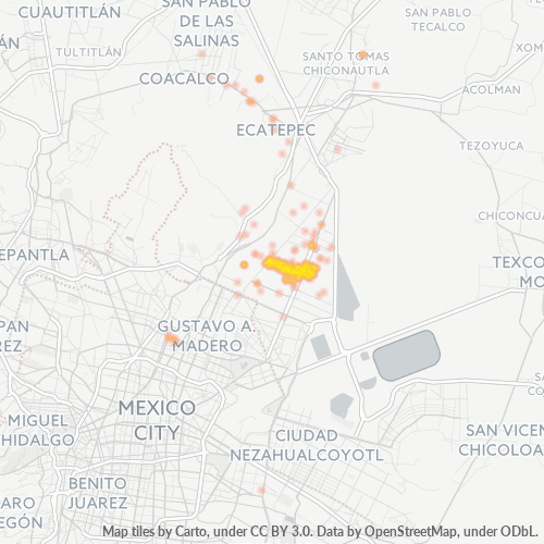 Dami ng Negosyo sa Postal Code 55210 - Ecatepec, Estado ng Mehiko