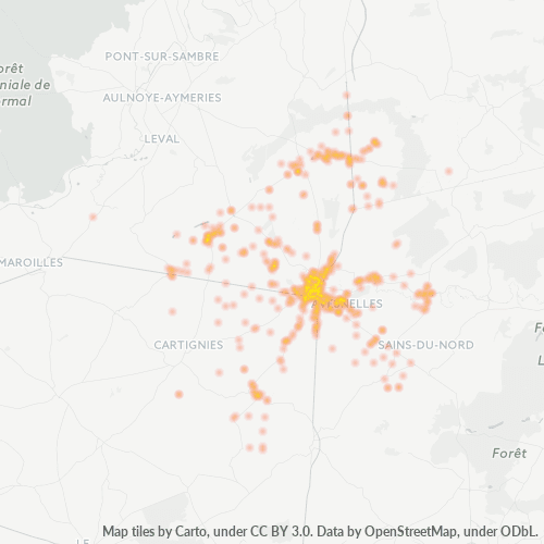 Dami ng Negosyo sa Postal Code 59440 - Marbaix, Nord-Pas-de-Calais