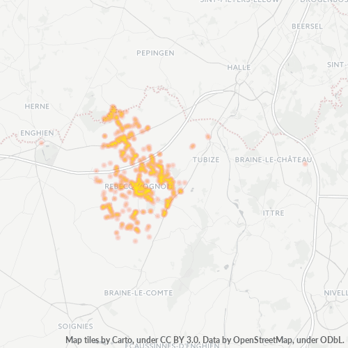 Business Concentration in Postal Code 1430 - Belgium