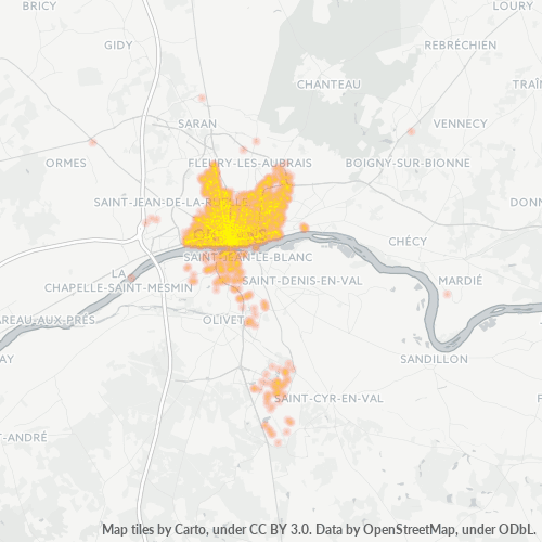Dami ng Negosyo sa Postal Code 45000 - Orléans, Centre