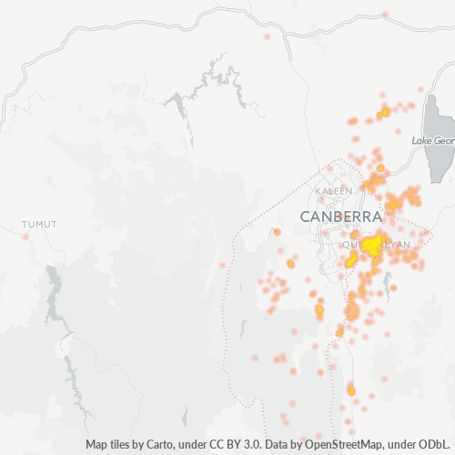 Dami ng Negosyo sa Postal Code 2620 - Canberra, Australian Capital Territory