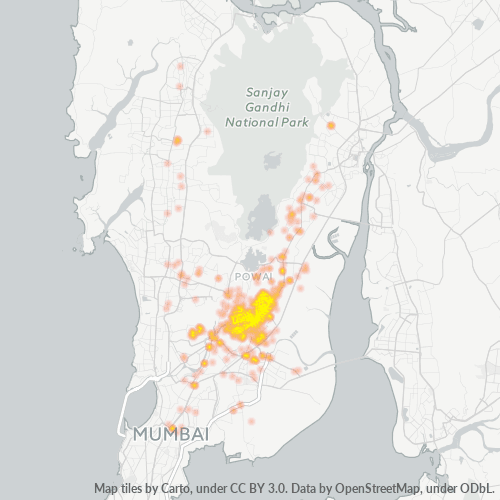 Bedrijfsconcentratie in Postcode 400086 - Bombay, Maharashtra