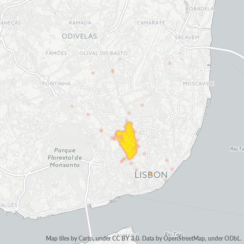 Dami ng Negosyo sa Postal Code 1050 - Lisboa, Distrito de Lisboa