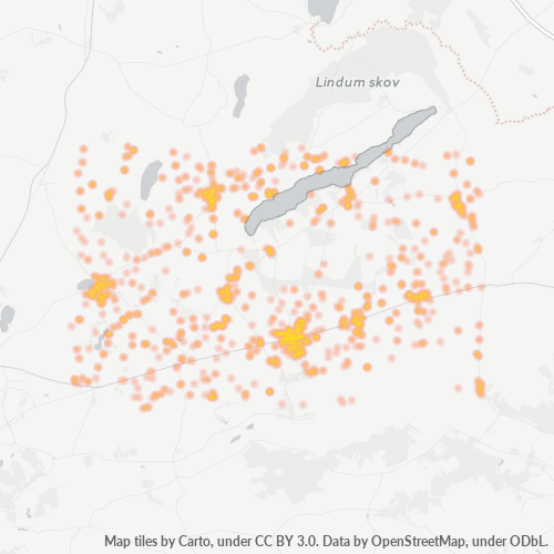 Dami ng Negosyo sa Postal Code 8830 - Region Midtjylland