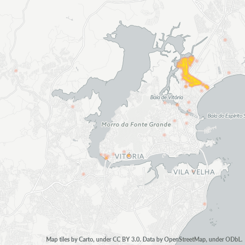 Concentració d'empreses a Codi Postal 29070-000 - Vitória, Estat d'Espírito Santo