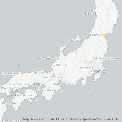Bedrijfsconcentratie in Postcode 984 - Miyagi (prefectuur)