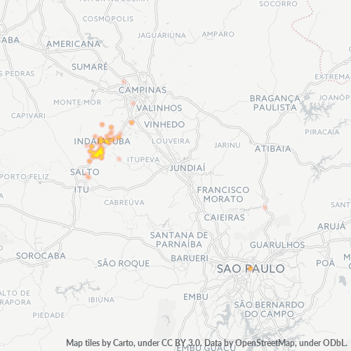 Dami ng Negosyo sa Postal Code 13347-000 - Indaiatuba, São Paulo