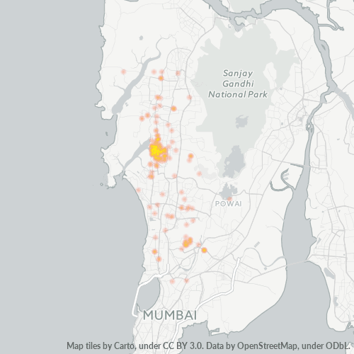 Bedrijfsconcentratie in Postcode 400090 - Bombay, Maharashtra