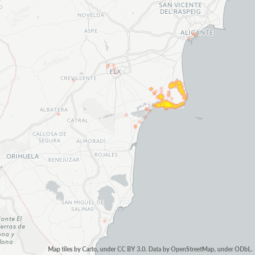 Dami ng Negosyo sa Postal Code 03130 - Espanya