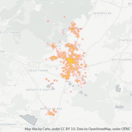 Dami ng Negosyo sa Postal Code 68700 - Cernay, Alsace
