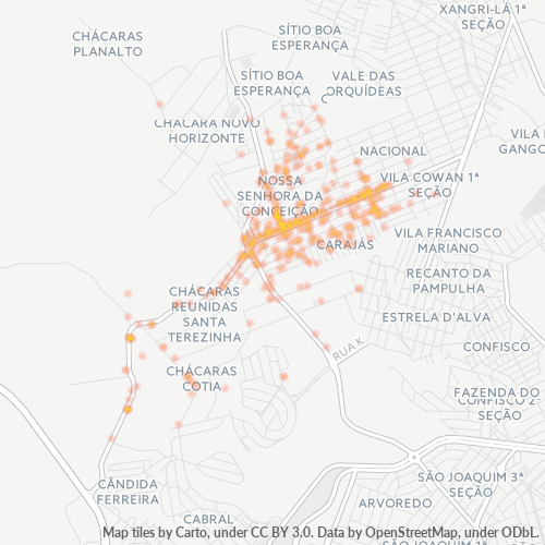 Concentració d'empreses a Codi Postal 32183-000 - Contagem, Minas Gerais