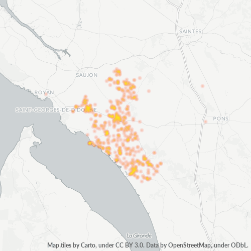 Dami ng Negosyo sa Postal Code 17120 - Thaims, Poitou-Charentes